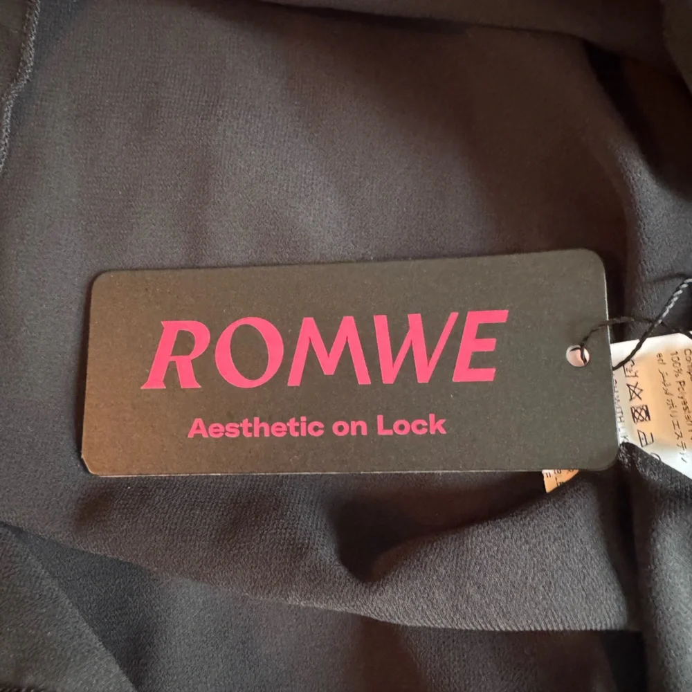 Y2K Romwe Babydoll Top Small Festival Dark Romantic‎ Fairy Grunge Feminine Black - Picture 6 of 9